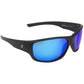 Lagoon Polarized Sunglasses, Frame: Matte Black, Lens: Green Mirror