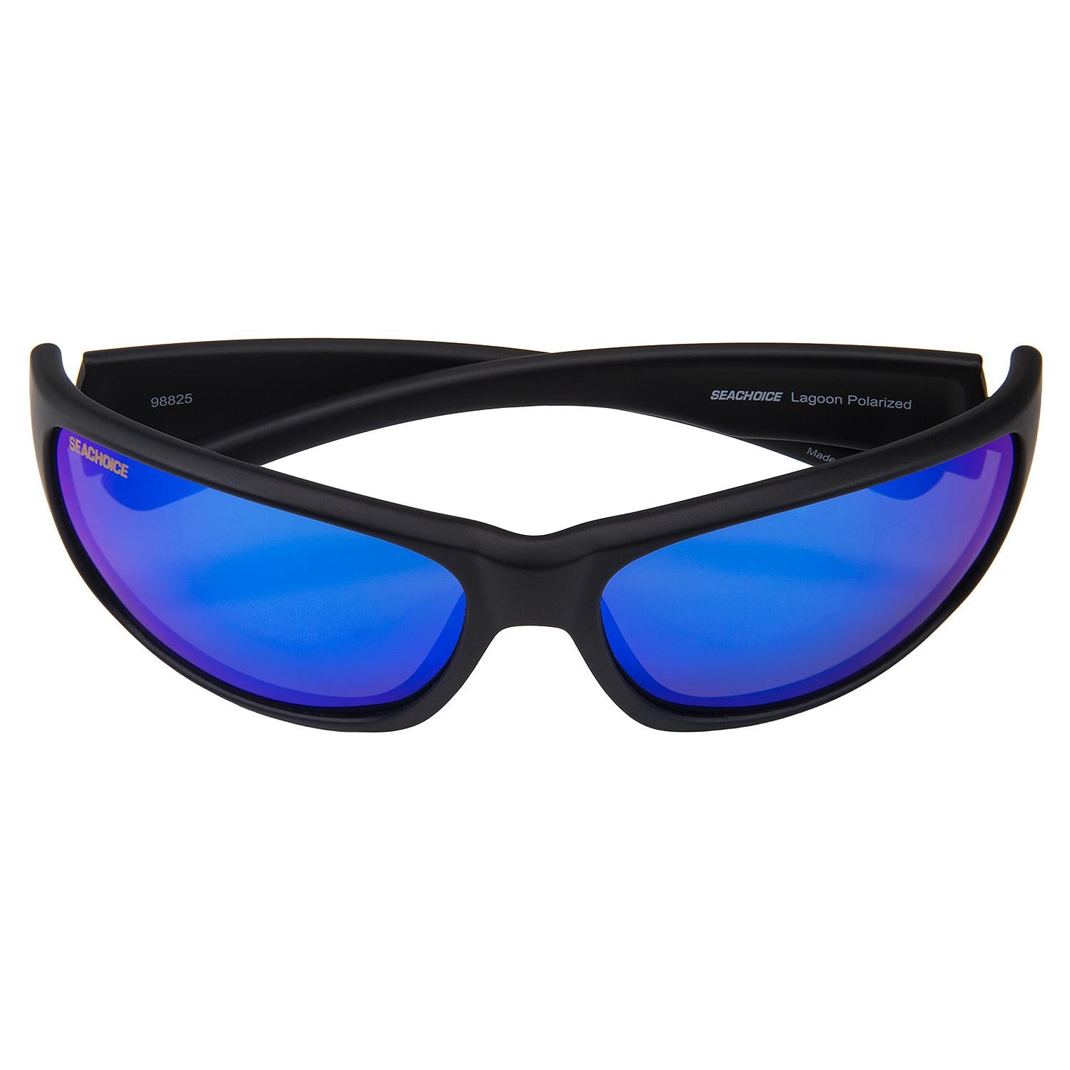 Lagoon Polarized Sunglasses, Frame: Matte Black, Lens: Green Mirror