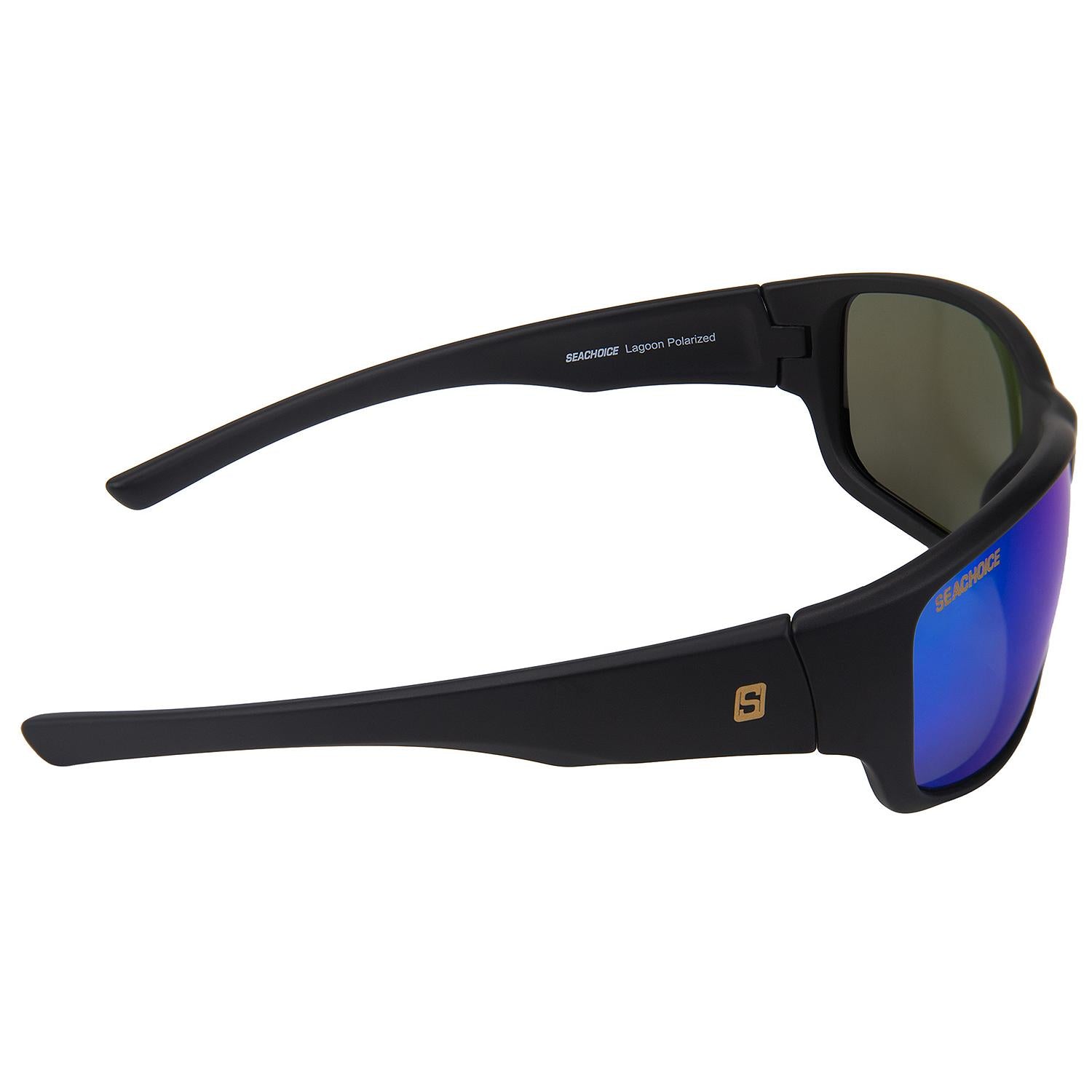 Lagoon Polarized Sunglasses, Frame: Matte Black, Lens: Green Mirror