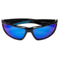 Rapids Polarized Sunglasses, Frame: Shiny Black, Lens: Blue Mirror