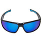 Rapids Polarized Sunglasses, Frame: Shiny Black, Lens: Blue Mirror