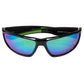 Rapids Polarized Sunglasses, Frame: Shiny Black, Lens: Green Mirror