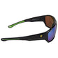 Rapids Polarized Sunglasses, Frame: Shiny Black, Lens: Green Mirror