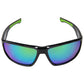 Rapids Polarized Sunglasses, Frame: Shiny Black, Lens: Green Mirror