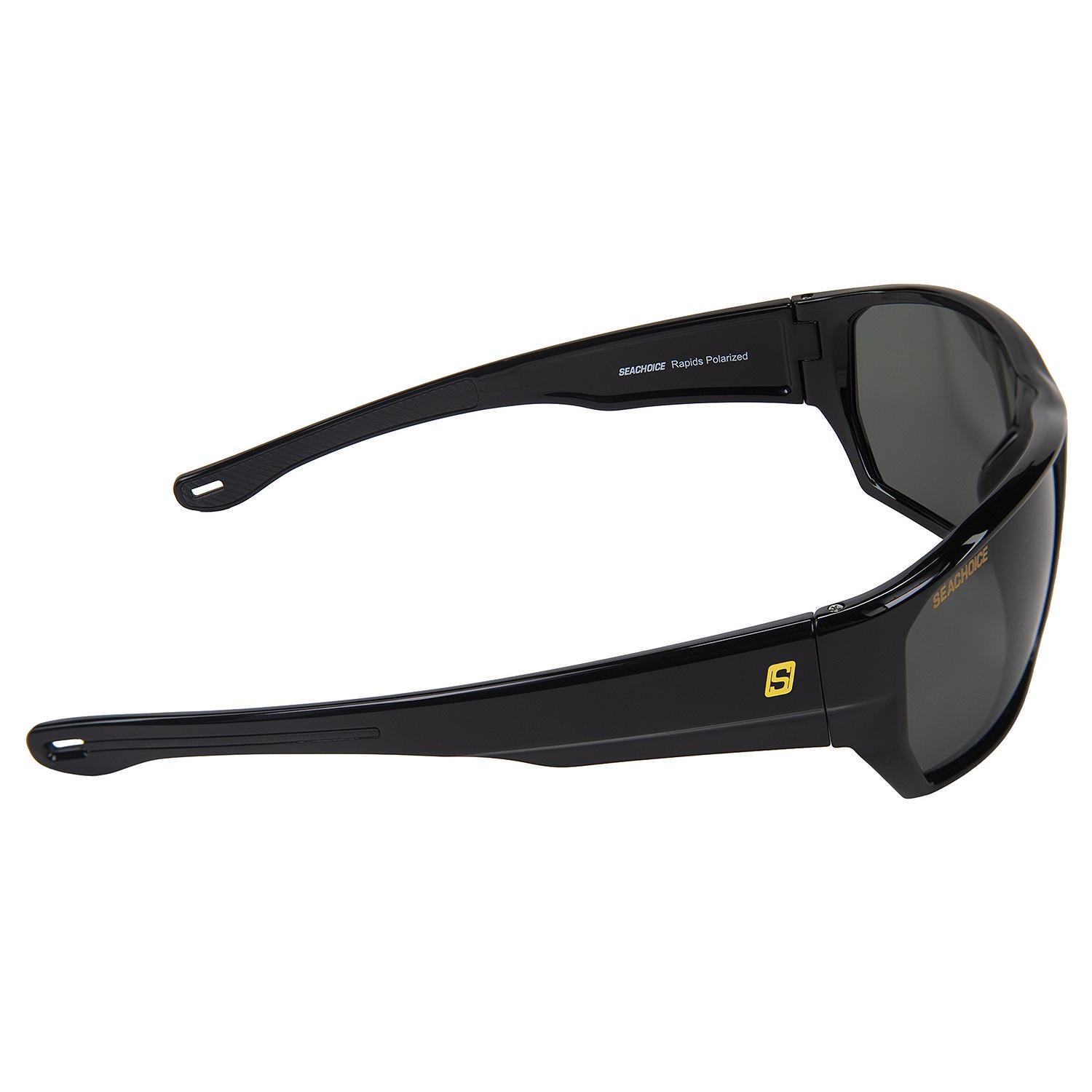 Rapids Polarized Sunglasses, Frame: Shiny Black, Lens: Grey