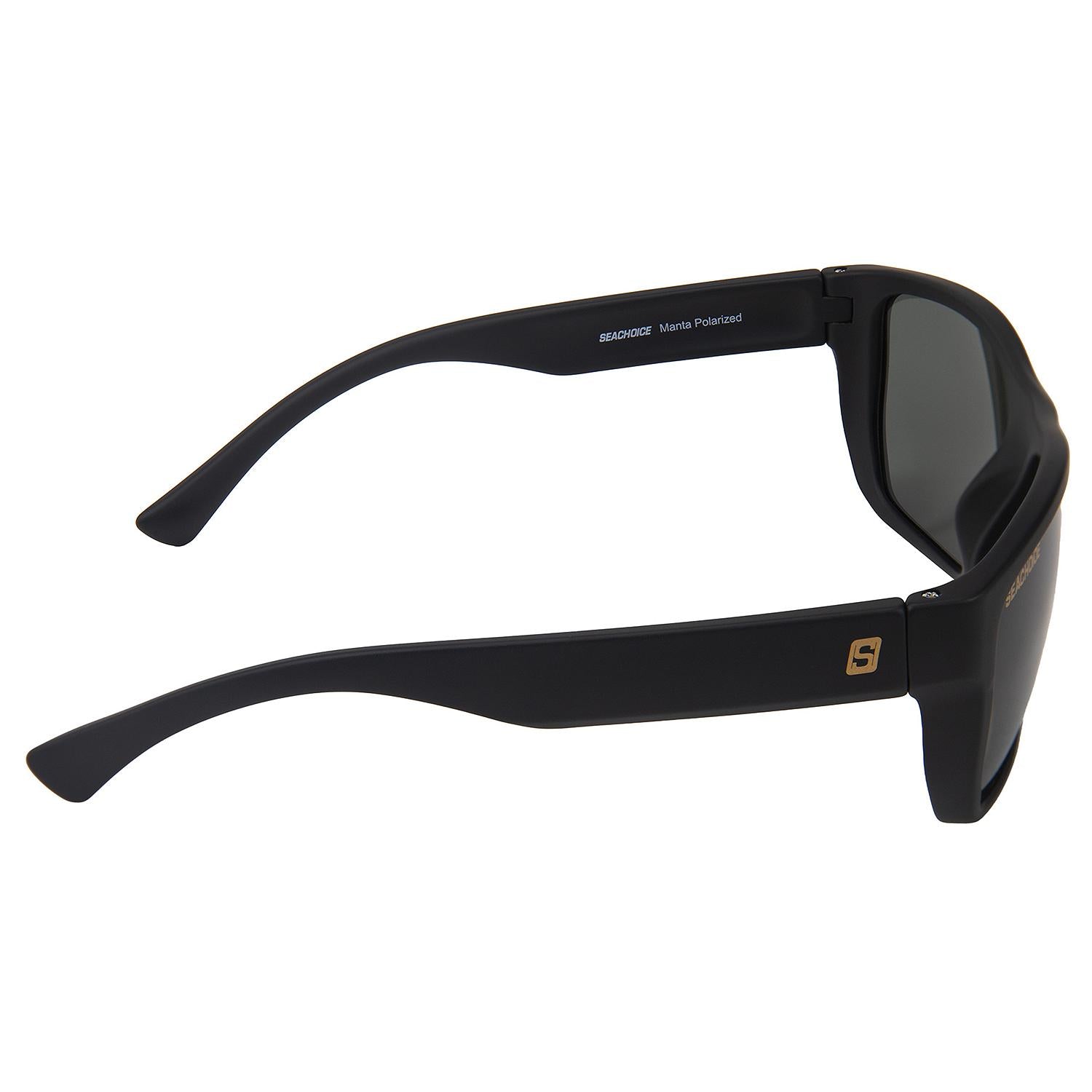 Manta Floating Polarized Sunglasses, Frame: Matte Black, Lens: Grey
