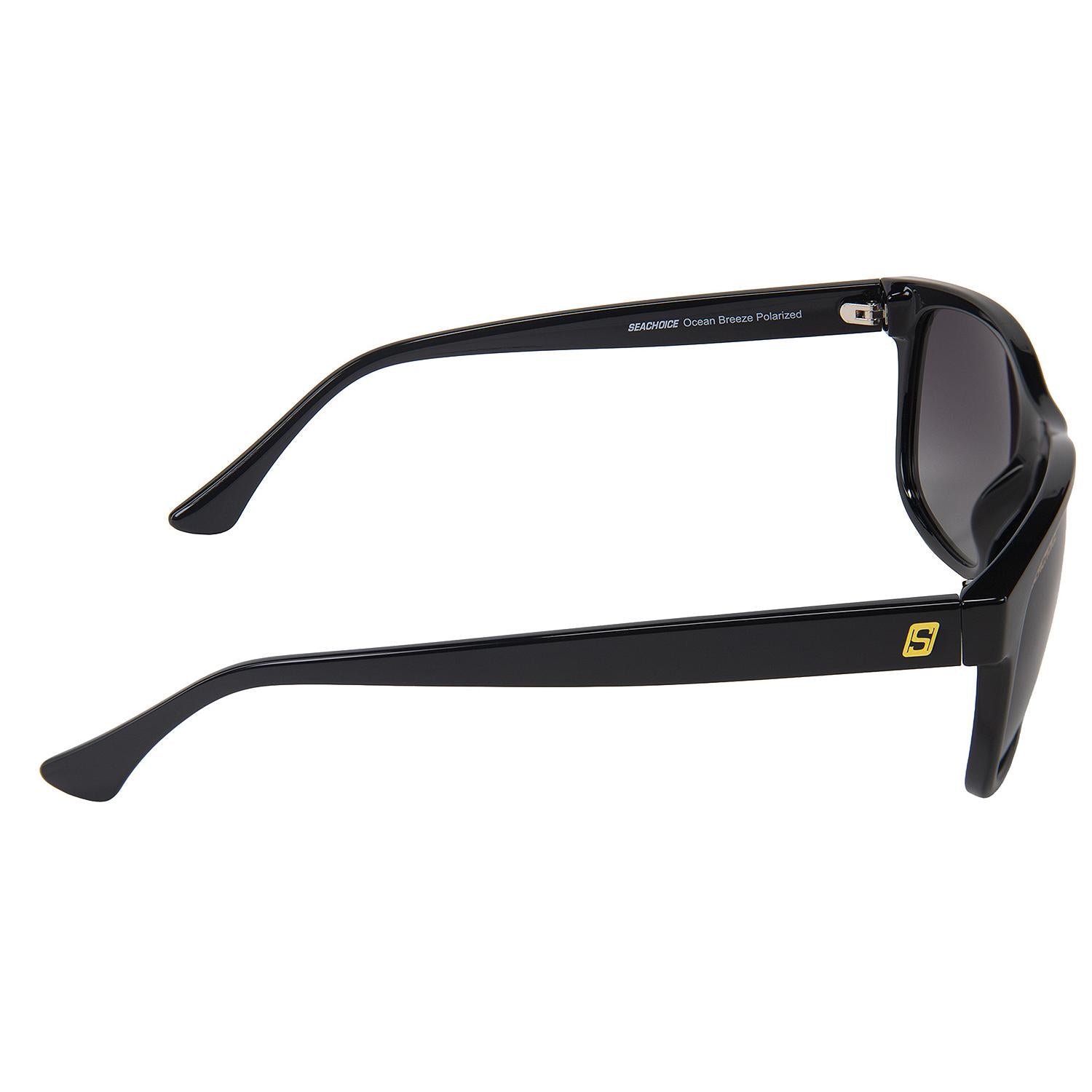 Oceanbreeze Polarized Ladiesft Sunglasses, Frame: Shiny Black, Lens: Smoke Gradient