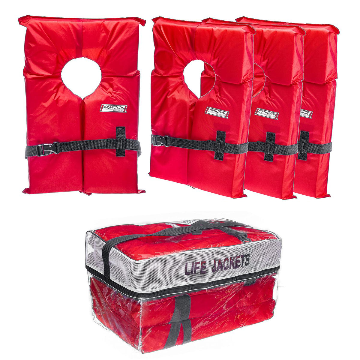 Keyhole Life Vest, Adult, 4 Pk.