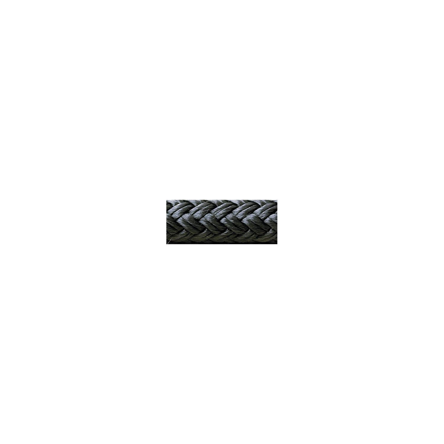 Double Braid Nylon Dock Line, Black, 5/8in x 25ft