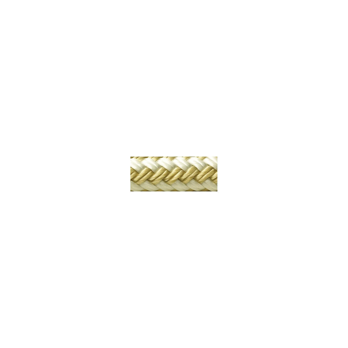Double Braid Nylon Dock Line, Gold/White, 5/8in x 35ft