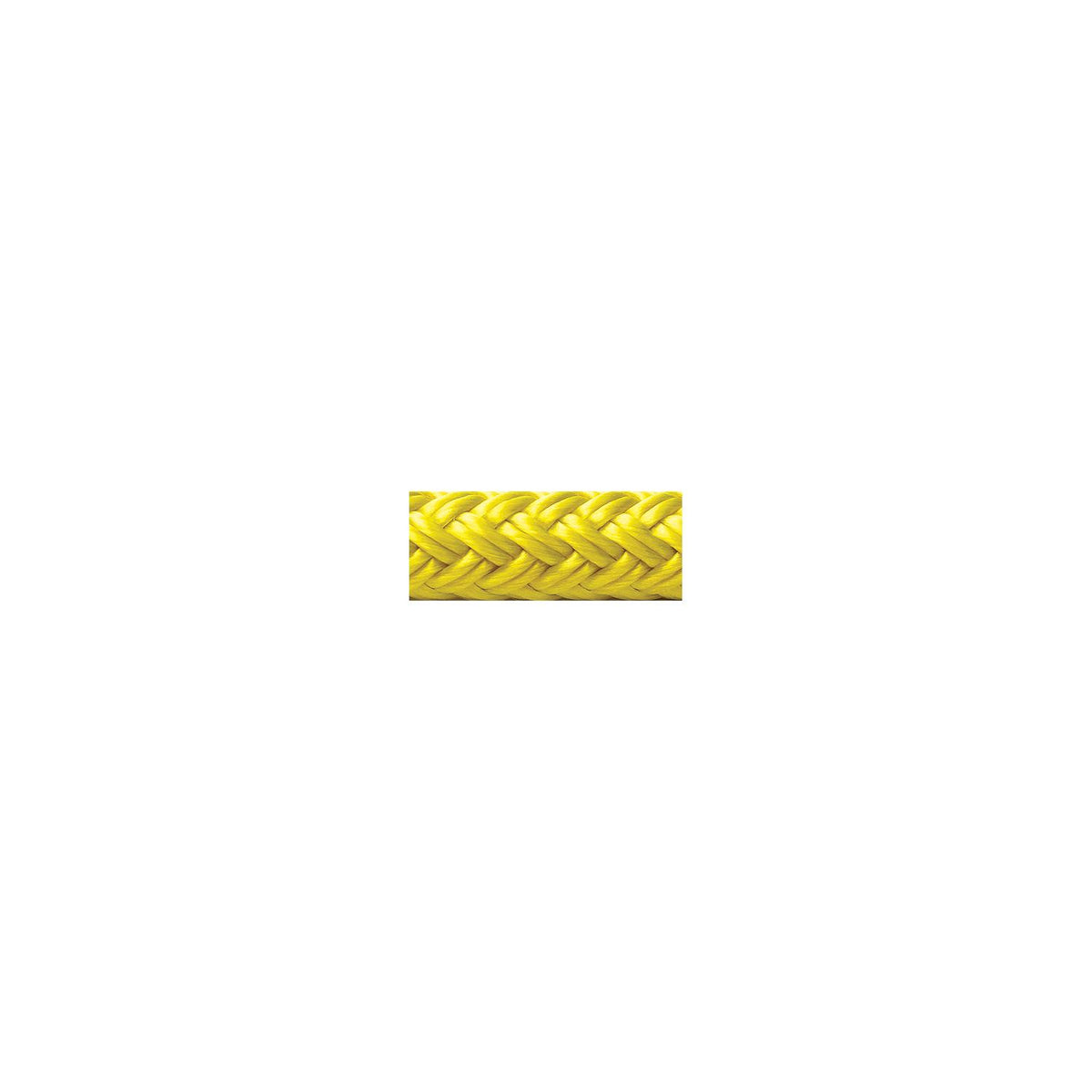 Double Braid Nylon Dock Line, Yellow, 3/8in x 15ft