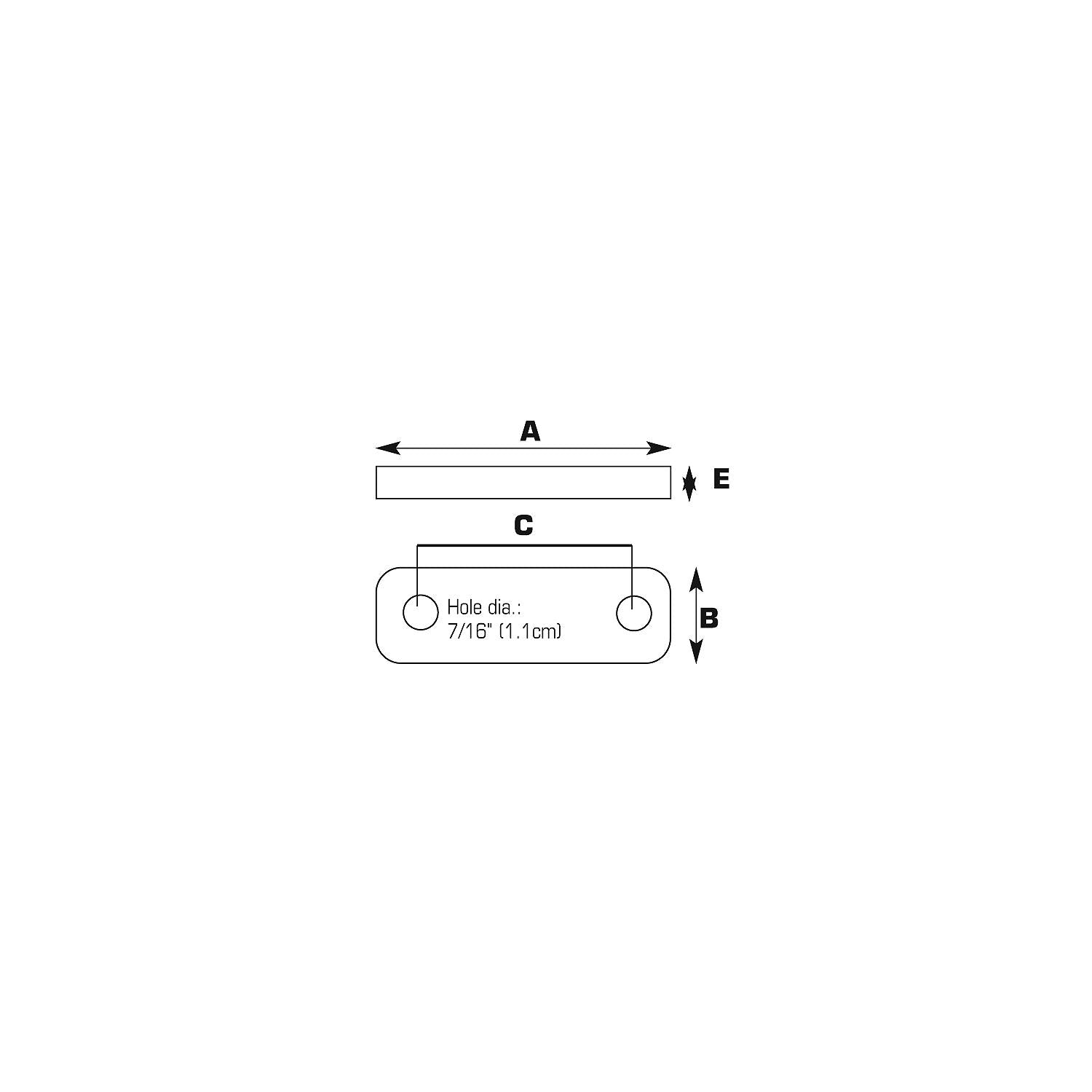 Frame Tie Plates, 2in, 2/PK