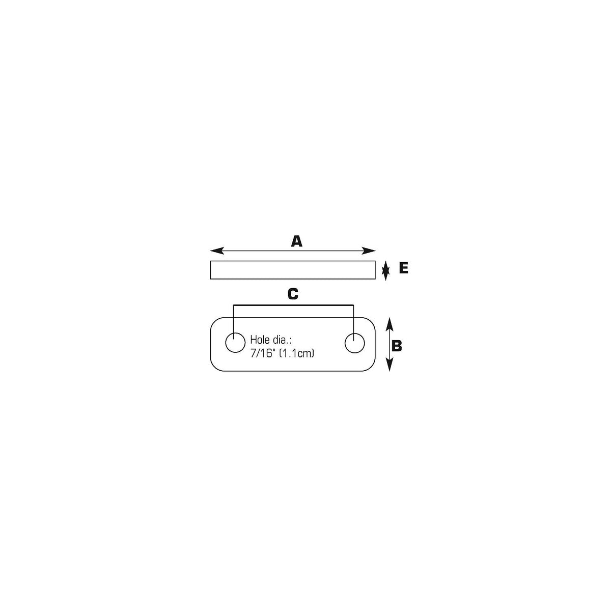 Frame Tie Plates, 4in, 4/PK